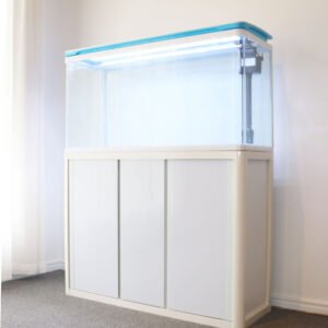 167L Curved Fish tank with stand
